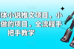 【2024.03.19】AI自媒体小说推文项目，小白也能做的项目，全流程手把手教学百度网盘免费下载-芽米宝库