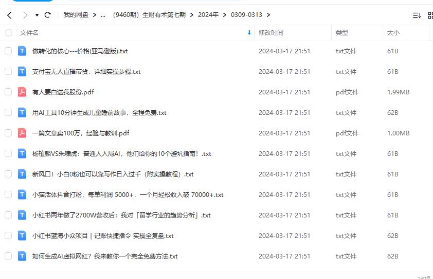 图片[4]-【2024.03.18】生财有术第七期：复制高手赚钱方法 月入N万各种方法复盘（更新到24年0313）百度网盘免费下载-芽米宝库