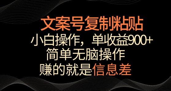 图片[1]-【2024.03.18】文案号掘金，简单复制粘贴，小白操作，单作品收益900+百度网盘免费下载-芽米宝库