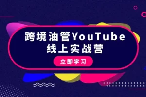 【2024.03.14】跨境油管YouTube线上营：大量实战一步步教你从理论到实操到赚钱（45节）百度网盘免费下载-芽米宝库
