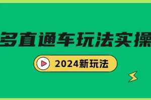 【2024.03.15】多多直通车玩法实战课，2024新玩法（7节课）百度网盘免费下载-芽米宝库