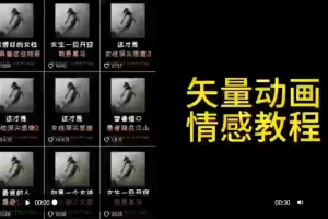 【2024.03.11】矢量动画情感教程：高点赞涨粉，适合情感、思维、创业教育等赛道百度网盘免费下载-芽米宝库