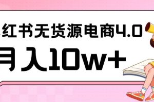 【2024.03.09】小红书新电商实战，无货源实操从0到1月入10w+联合抖音放大收益百度网盘免费下载-芽米宝库