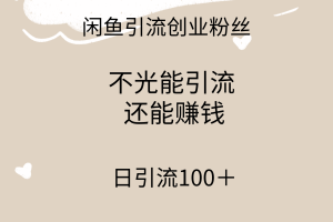【2024.03.08】闲鱼精准引流创业粉丝，日引流100＋，引流过程还能赚钱百度网盘免费下载-芽米宝库