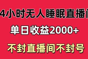 【2024.03.05】快手睡眠无人直播24小时不封直播间，单日收益2000+，多种变现方式，最适合小白上手百度网盘免费下载-芽米宝库