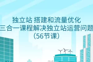 【2024.03.01】独立站搭建和流量优化，三合一课程解决独立站运营问题（56节课）百度网盘免费下载-芽米宝库