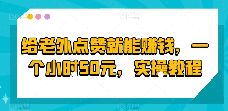 图片[1]-【2024.02.26】给老外点赞就能赚钱，一个小时50元，实操教程百度网盘免费下载-芽米宝库