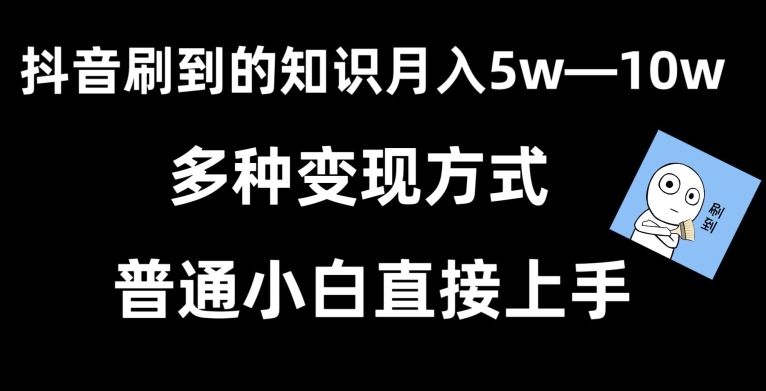 图片[1]-【2024.02.25】抖音刷到的知识，每天只需2小时，日入2000+，暴力变现，普通小白直接上手百度网盘免费下载-芽米宝库