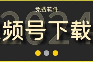 【2024.02.23】视频号高清免费下载器【支持window+mac系统】，全平台资源下载器百度网盘免费下载-芽米宝库