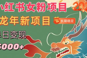 【2024.02.12】小红书女粉头像项目，单日变现5000+，适合在家做的副业，长期稳定百度网盘免费下载-芽米宝库