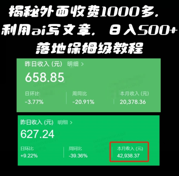 图片[1]-【2024.02.02】揭秘外面收费1000多，利用ai写文章公众号流量主，日入500+百度网盘免费下载-芽米宝库