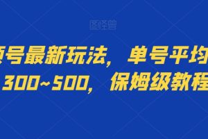 【2024.01.28】视频号最新玩法，单号平均日入300~500，保姆级教程百度网盘免费下载-芽米宝库