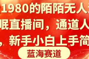 【2024.01.27】收费1980的陌陌无人深夜助眠直播间，通道人数少，新手小白上手简单百度网盘免费下载-芽米宝库