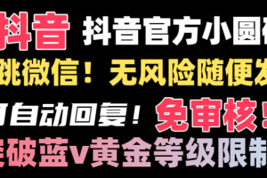 【2024.01.26】抖音二维码直跳微信技术！站内随便发不违规！！百度网盘免费下载-芽米宝库