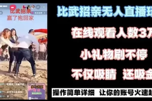 【2024.01.21】最近很火的无人直播“比武招亲”的一个玩法项目简单百度网盘免费下载-芽米宝库