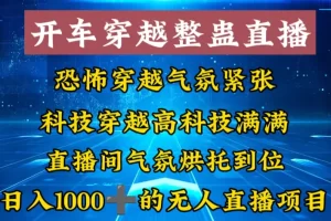 【2024.01.20】外面收费998的开车穿越无人直播玩法简单好入手纯纯就是捡米百度网盘免费下载-芽米宝库