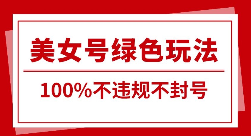 图片[1]-【2024.01.10】美女号引流变现新玩法，长期蓝海纯绿色，不封号不违规，每日收益500+  实操项目  14小时前  0  449  19.9百度网盘免费下载-芽米宝库