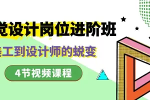 【2024.01.07】视觉设计岗位进阶班，从美工到设计师的蜕变（4节视频课程）百度网盘免费下载-芽米宝库
