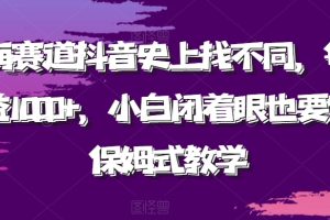 【2024.01.06】蓝海赛道抖音史上找不同，每日收益1000+，小白闭着眼也要做，保姆式教学百度网盘免费下载-芽米宝库
