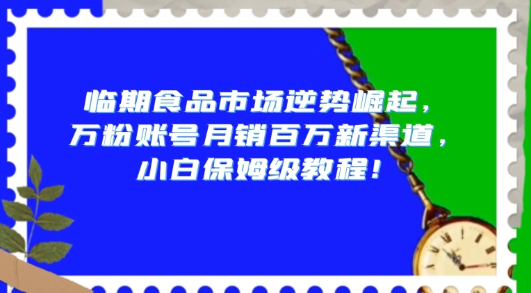 图片[1]-【2023.12.30】临期食品市场逆势崛起，万粉账号月销百万新渠道，小白保姆级教程百度网盘免费下载-芽米宝库