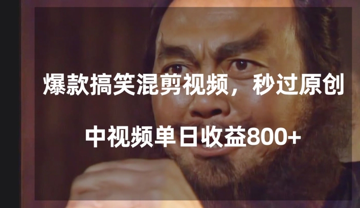 图片[1]-【2023.12.30】爆款搞笑混剪视频，百分百过原创，单日中视频播放收益800+百度网盘免费下载-芽米宝库
