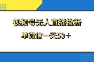 【2023.12.19】视频号无人直播拉新，新老用户都有收益，单微信一天50+百度网盘免费下载-芽米宝库