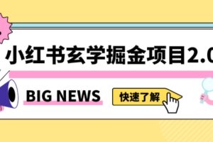 【2023.12.16】小红书玄学掘金项目，值得常驻的蓝海项目，日入3000+附带引流方法以及渠道百度网盘免费下载-芽米宝库