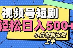 【2023.12.10】视频号最新玩法制作，热门短剧日入500+百度网盘免费下载-芽米宝库