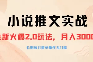 【2023.12.02】外面收费990的小说推广软件，零粉丝可变现，月入3000+，小白当天即上手百度网盘免费下载-芽米宝库