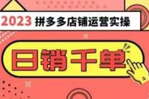 【2023.12.01】2023拼多多运营实操，每天30分钟日销1000＋，爆款选品技巧大全（10节课）百度网盘免费下载-芽米宝库