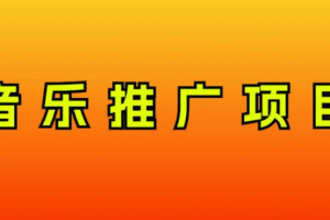 【2023.11.30】音乐推广项目，只要做就必赚钱！一天轻松300+！无脑操作，互联网小白的项目百度网盘免费下载-芽米宝库