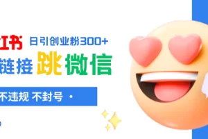 【2023.11.27】小红薯跳转微信链接制作和引流思路，不违规不封号！百度网盘免费下载-芽米宝库