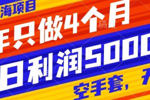 【2023.11.22】抖音蓝海项目，一年只做4个月，空手套，无货源，单日利润5000+百度网盘免费下载-芽米宝库