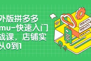 【2023.11.16】海外版拼多多Temu-快速入门实战课，店铺实战从0到1（12节课）百度网盘免费下载-芽米宝库