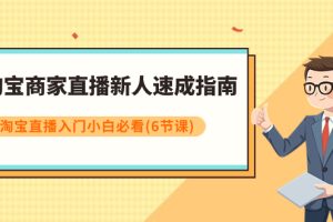 【2023.11.15】淘宝商家直播新人速成指南，淘宝直播入门小白必看（6节课）百度网盘免费下载-芽米宝库