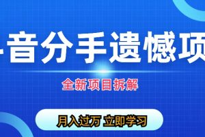 【2023.11.09】自媒体抖音分手遗憾项目私域项目拆解百度网盘免费下载-芽米宝库