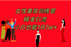 【2023.11.08】《女性美妆训练营1.0》 操作教学 日引流300+ 小白也能月入1W+(附200G教程)百度网盘免费下载-芽米宝库