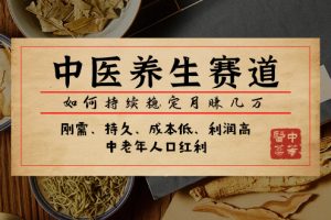 【2023.11.08】某公众号付费文章：中医养生赛道，如何持续稳定月赚几万百度网盘免费下载-芽米宝库