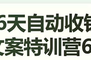【2023.11.02】16天自动收钱文案特训营6.0，学会儿每天自动咔咔收钱百度网盘免费下载-芽米宝库