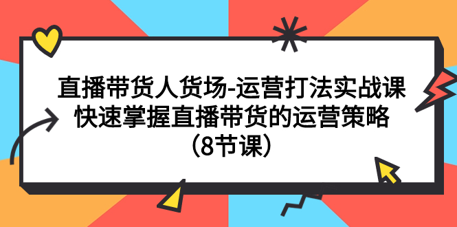 图片[1]-【2023.10.29】直播带货人货场-运营打法实战课：快速掌握直播带货的运营策略（8节课）百度网盘免费下载-芽米宝库