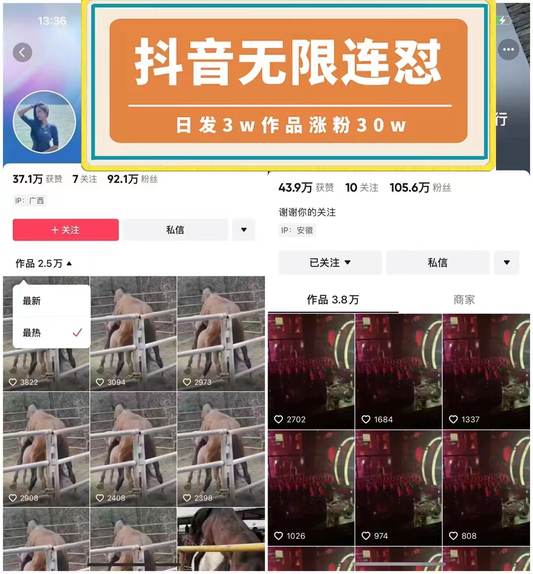 图片[2]-【2023.10.28】抖音无限连发技术！日发3W条不违规！1天涨粉30W！百度网盘免费下载-芽米宝库