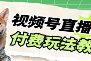 【2023.10.28】视频号美女付费无人直播，轻松日入500+【详细玩法教程】百度网盘免费下载-芽米宝库