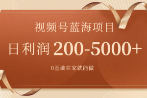 【2023.10.20】视频号蓝海项目，0基础在家也能做，日入200-5000+【附266G资料】百度网盘免费下载-芽米宝库