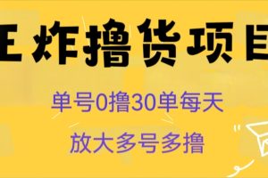 【2023.10.15】王炸撸货项目，单号0撸30单每天，多号多撸百度网盘免费下载-芽米宝库