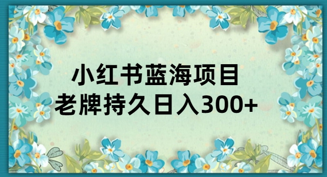 图片[1]-【2023.10.13】小红书老牌项目，新手小白值得操作，日入300+百度网盘免费下载-芽米宝库