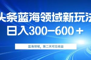 【2023.10.05】AI头条野路子蓝海领域新玩法2.0，日入300-600＋，附保姆级教程百度网盘免费下载-芽米宝库