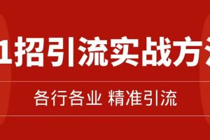 【2023.09.29】精准引流术：11招引流实战方法，让你私域流量加到爆（11节课完整版）百度网盘免费下载-芽米宝库