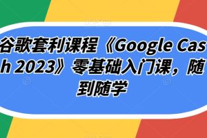 【2023.09.28】谷歌套利课程《Google Cash 2023》零基础入门课，随到随学百度网盘免费下载-芽米宝库