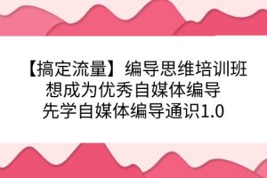 【2023.09.20】【搞定流量】编导思维培训班，想成为优秀自媒体编导先学自媒体编导通识1.0百度网盘免费下载-芽米宝库