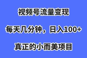 【2023.09.13】视频号流量变现，每天几分钟，收入100+，真正的小而美项目百度网盘免费下载-芽米宝库